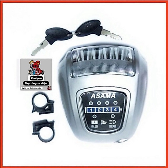 Đầu đèn xe đạp điện asama xe đạp điện 48v