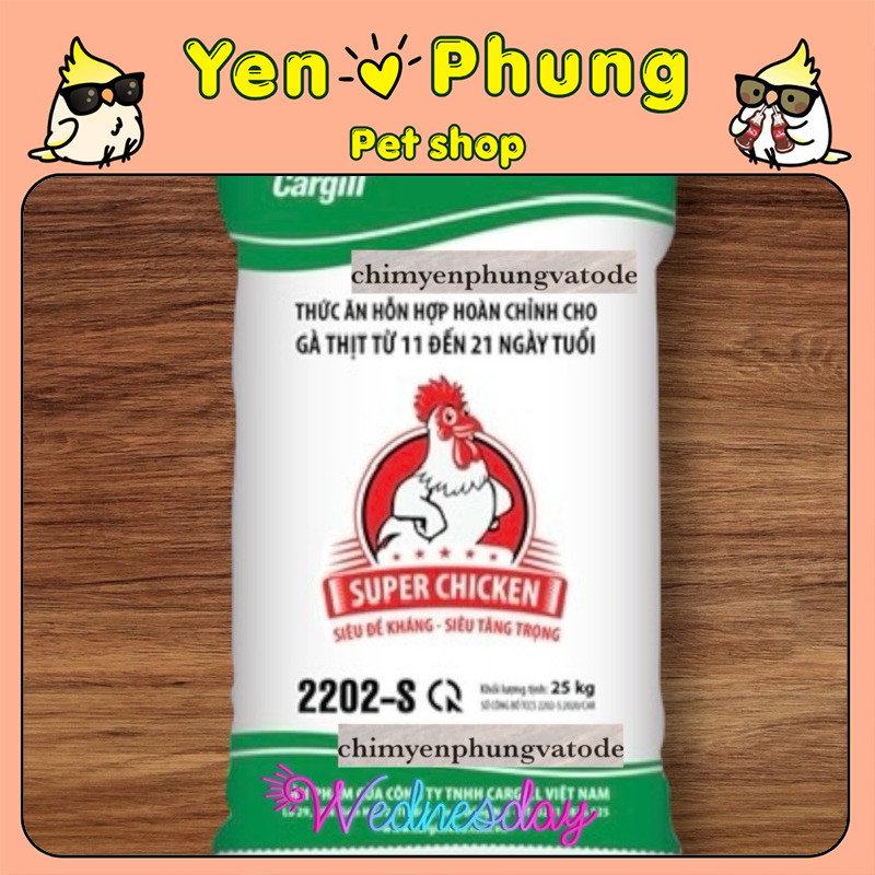 Bao 25kg Cargill 2202-S | Cám Gà Thịt Hỗn Hợp 11–21 Ngày Tuổi