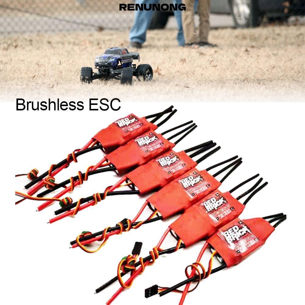 RENUNONG ESC không chổi than, Bộ phận RC gạch đỏ Bộ điều khiển tốc độ điện tử, Phụ tùng đồ chơi từ x
