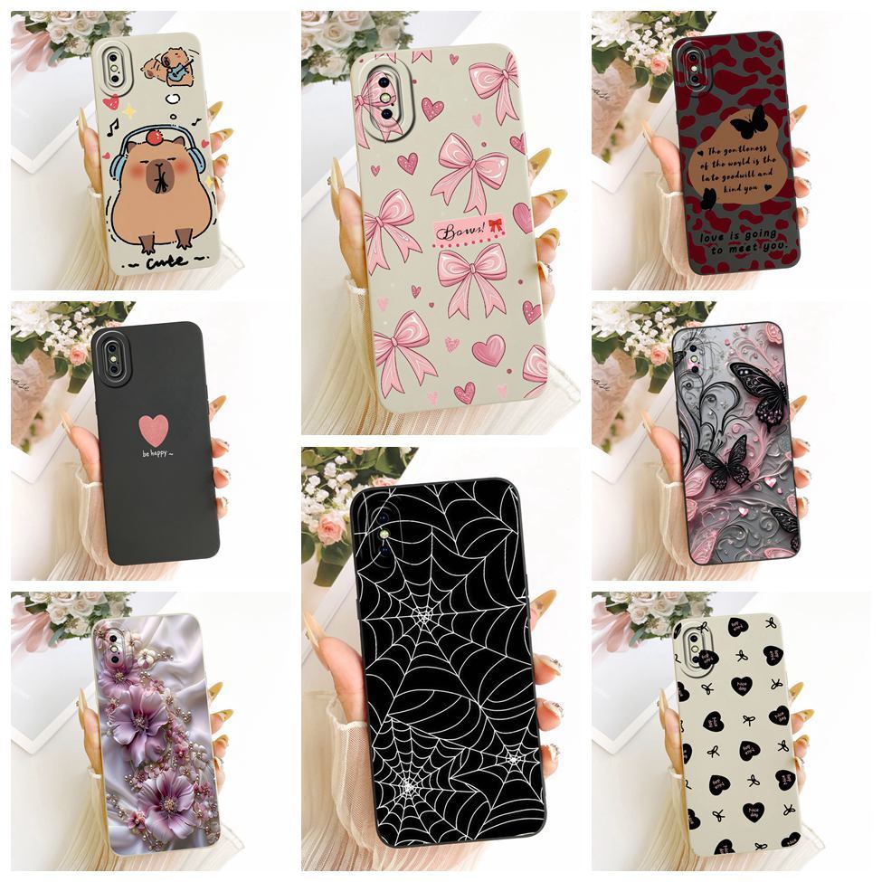 Dành Cho iPhone X Ốp Lưng Mèo Dễ Thương Sang Trọng Thời Trang Tình Yêu Ngộ nghĩnh Sơn Chống Sốc Sili