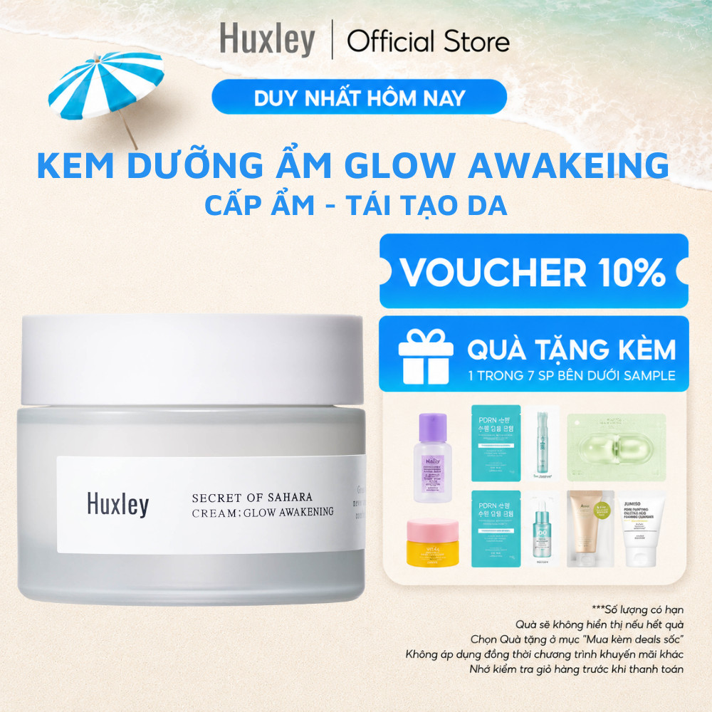 Kem Dưỡng Ẩm Huxley Secret Of Sahara Cream Glow Awakening 50ml Dưỡng Ẩm Se Khít Lỗ Chân Lông