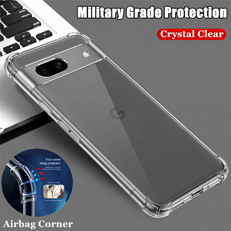 [Pha Lê Trong Suốt] Dành Cho Google Pixel 6 6a 6pro Pro Gel Cao Su Mềm Jelly Case Trong Suốt Cấp Quâ
