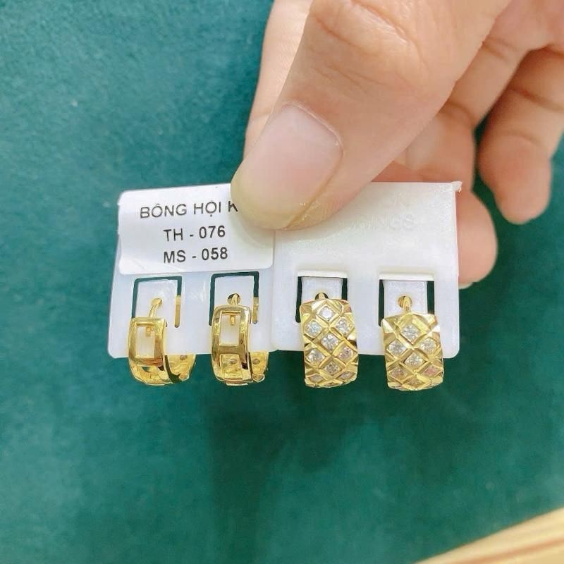 BT05:Bông tai mấm đá cao cấp bền đẹp sang chảnh