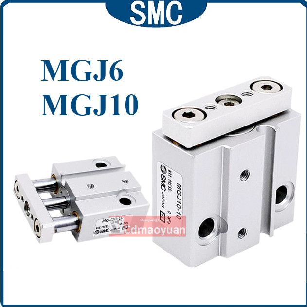 Trục ba trục SMC có xi lanh thanh dẫn hướng MGJ6-5-10-15-20 MGJ10-5-10-15-20
