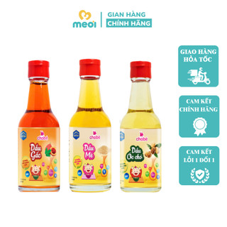 Dầu ăn dặm cho bé Lê Gia, dầu ép lạnh nguyên chất dinh dưỡng từ hạt tự nhiên - chai thủy tinh 60ml