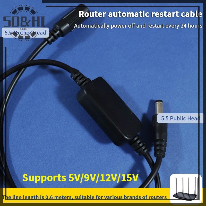 [SD&HI] 24H Tự động tắt nguồn Reset 5V-15V Rout-er Rebooter WiFi Reset Router Mô-đun thời gian bắt đầu (vn)