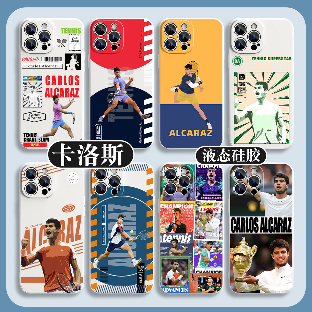 Ốp Điện Thoại Carlos Alcaraz Apple 16pro iphone15 Thích Hợp Cho 14promax Carlos.Alkaras 13 Tennis 12