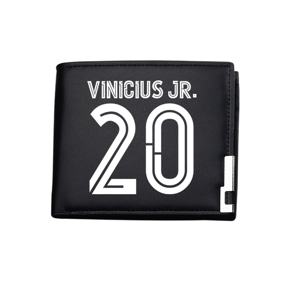 Vinicius Jr. Ví Real Madrid CF Sinh Viên Ví Gấp Nửa Nam Nữ Ví Ngắn Túi Đựng Thẻ Zero Ví