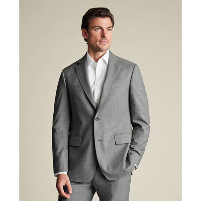 CHARLES TYRWHITT - Áo vest nam Ultimate Performance Sharkskin_SUT0313-GRY