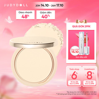 JUDYDOLL Phấn Nén Kiềm Dầu Chống Nước Che Phủ Toàn Diện Makeup Tự Nhiên Lâu Trôi Soft & Velvet Matte Powder Foundation