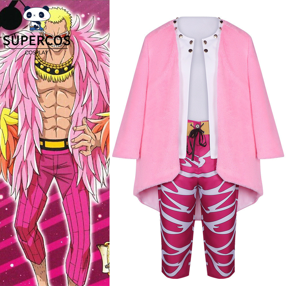 One Piece Doflamingo Cosplay Bộ Trang Phục Halloween Party Con