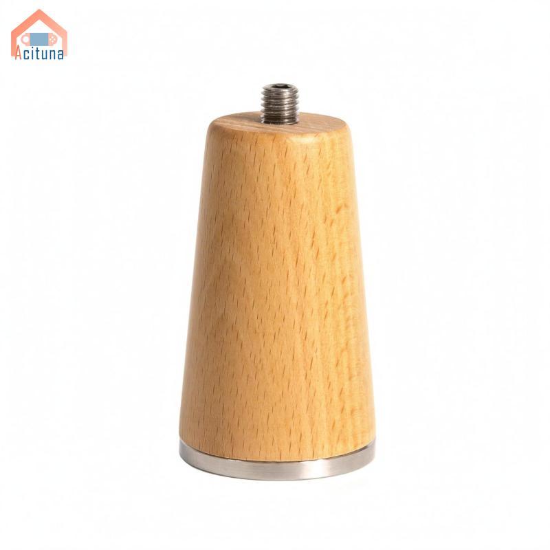 Acutuna Stand-up Espresso Tay cầm ống phẳng Thay thế tay cầm Espresso bằng gỗ nguyên khối