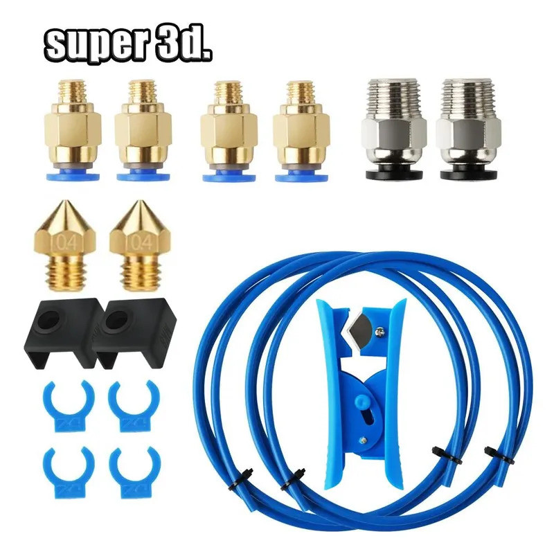 Cho Creality Ender 3 Bộ 1.75mm Ống PTFE Đầu Nối Khí Nén PC4-M6 & PC4-M10 Máy Cắt Ống Nơ Máy đùn Cho 