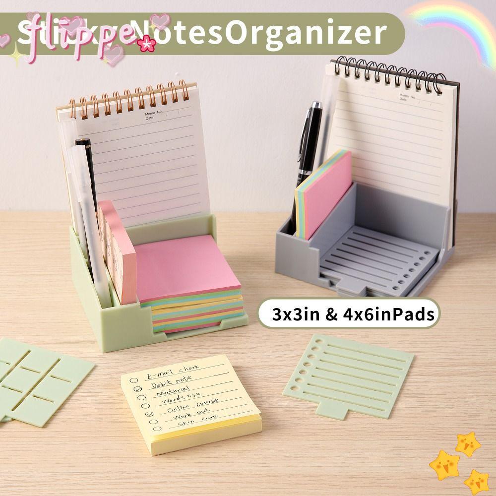 FIPE Sticky Note Holder Set, Sticky Note Storage Tools Dispenser Sticky Pads Base, với năm mẫu mẫu v