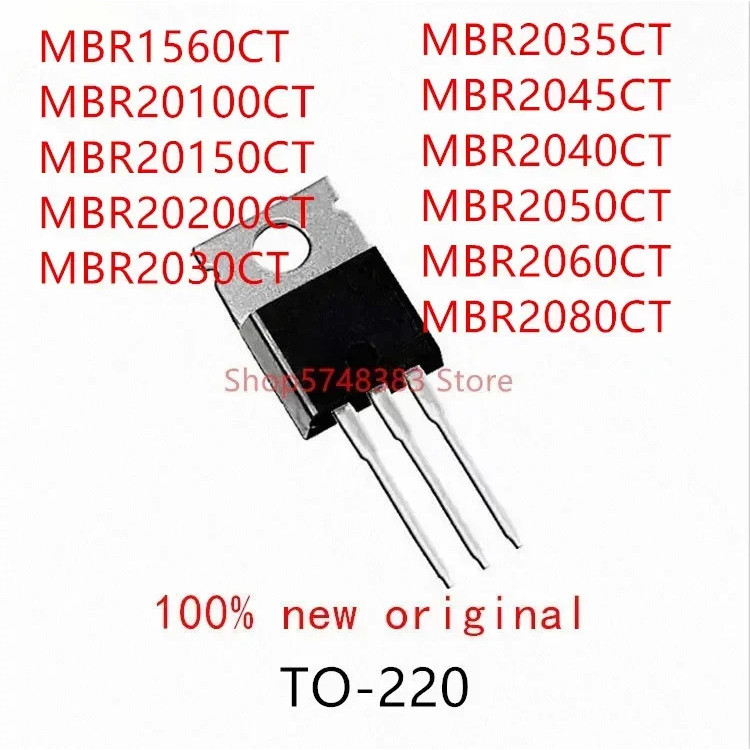 10 MBR1560CT MBR20100CT MBR20150CT MBR20200CT MBR2030CT MBR2035CT MBR2045CT MBR2040CT MBR2050CT MBR2