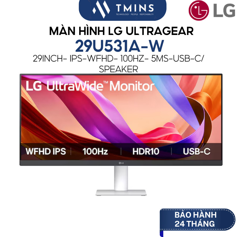 Màn hình LG UltraWide 29U531A-W (29 Inch/ WFHD/ IPS/ 100Hz/ USB-C/ Speaker) - Hàng chính hãng