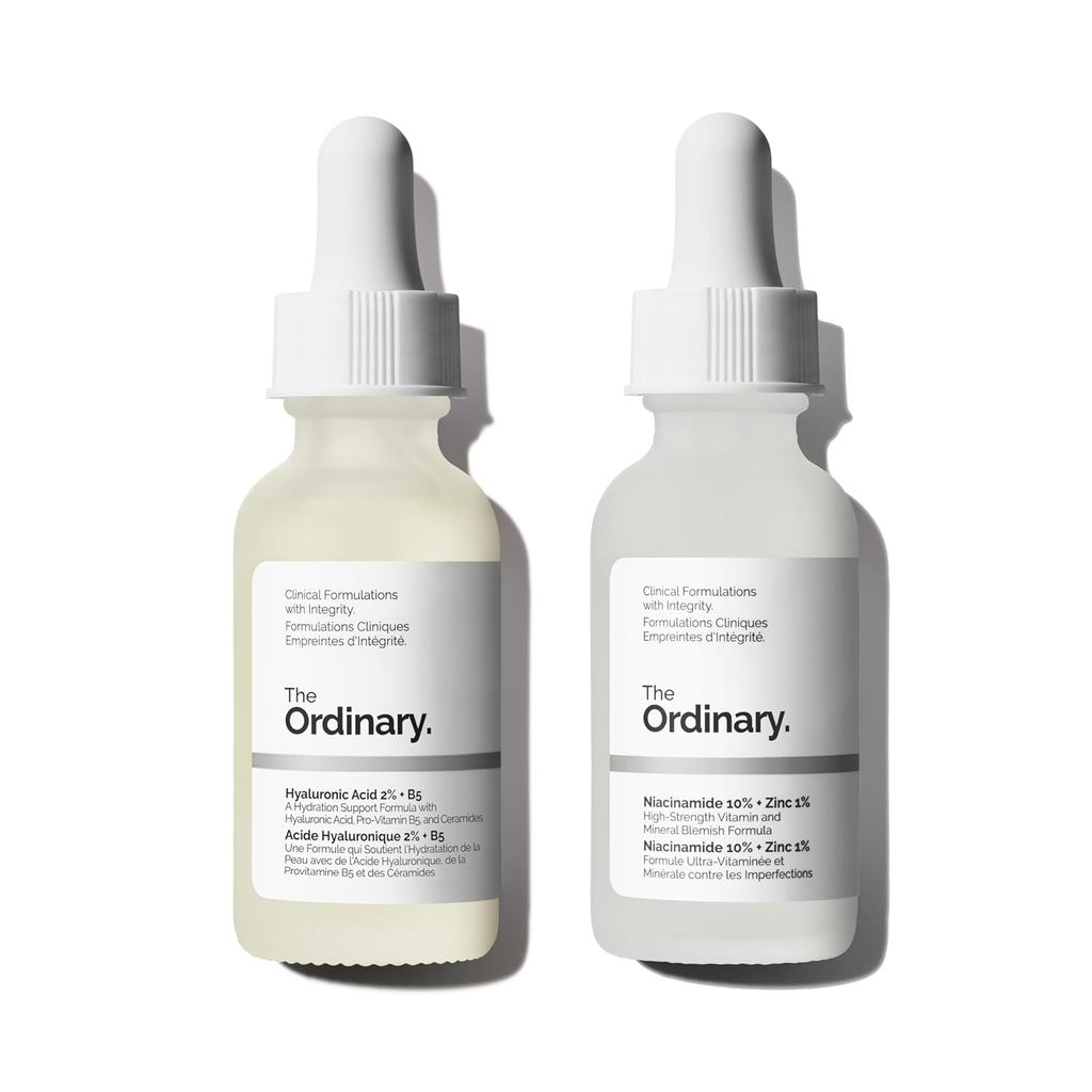 Hỗ trợ bình thường Bộ chăm sóc hai lần cơ bản Thích hợp cho mọi loại Axit Hyaluronic 2% + B5 1 Ounce