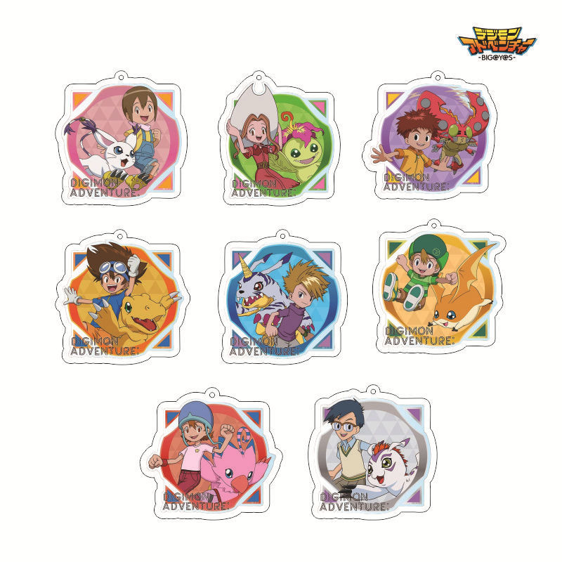 Mặt dây chuyền Digimon Yagami Taichi Ishida Yamato Móc khóa Acrylic