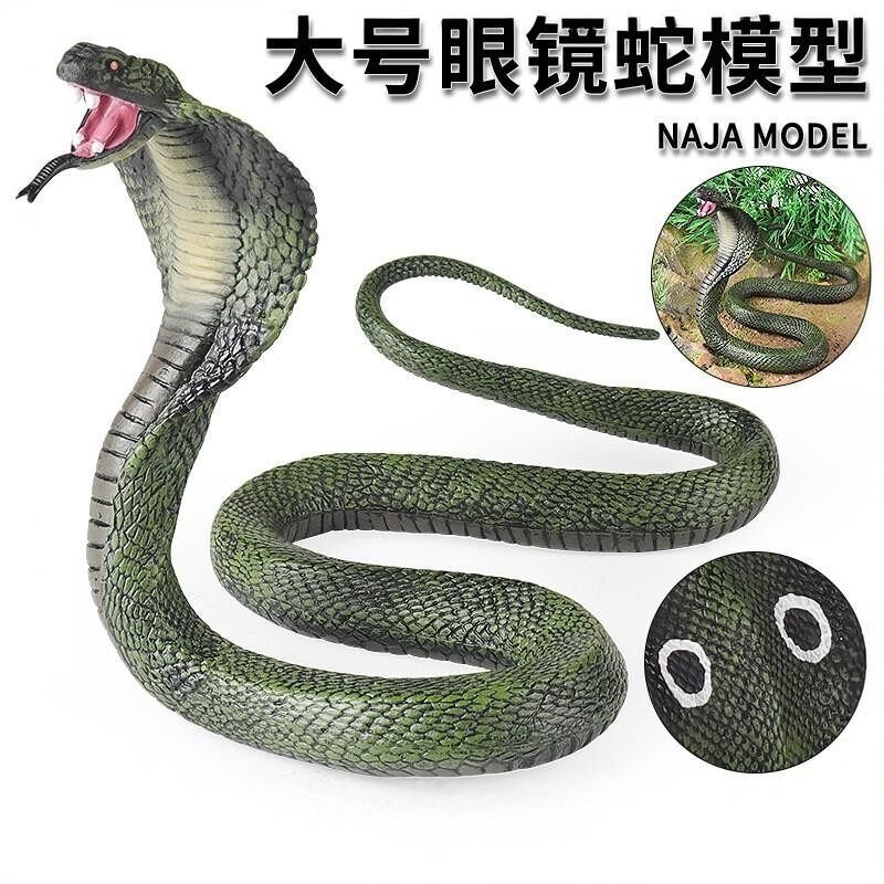 Đồ Chơi Trẻ Em Mô Phỏng Mô Hình Động Vật Lớn Rắn Hổ Mang Python Halloween Giả Lừa Đạo Cụ Đồ Trang Tr