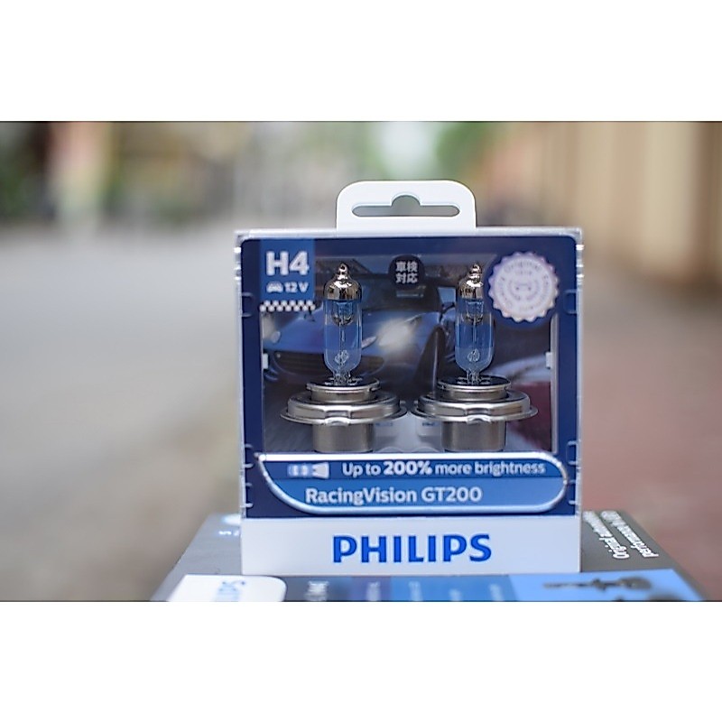 [LEDT2 ISOP] Đèn pha Halogen Philips Racing Vision GT200 [Số lượng: 1 cái]