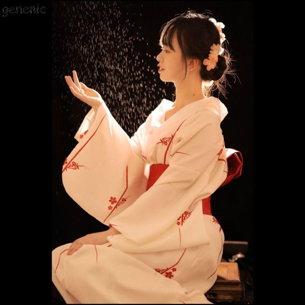 GENENIC Truyền Thống Nhật Bản kimono, Phong Cách Nhật Bản Sang Trọng Sakura Girl kimono Đầm, Đồng Ph