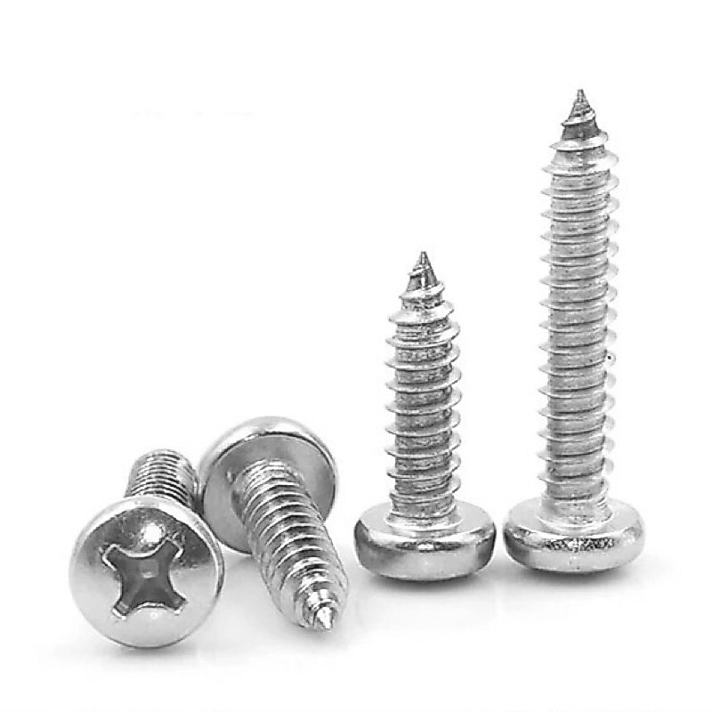 Vít gỗ inox đầu mo ( đầu cầu tròn ) M3 - M6 ( Combo  25 - 50 cái )