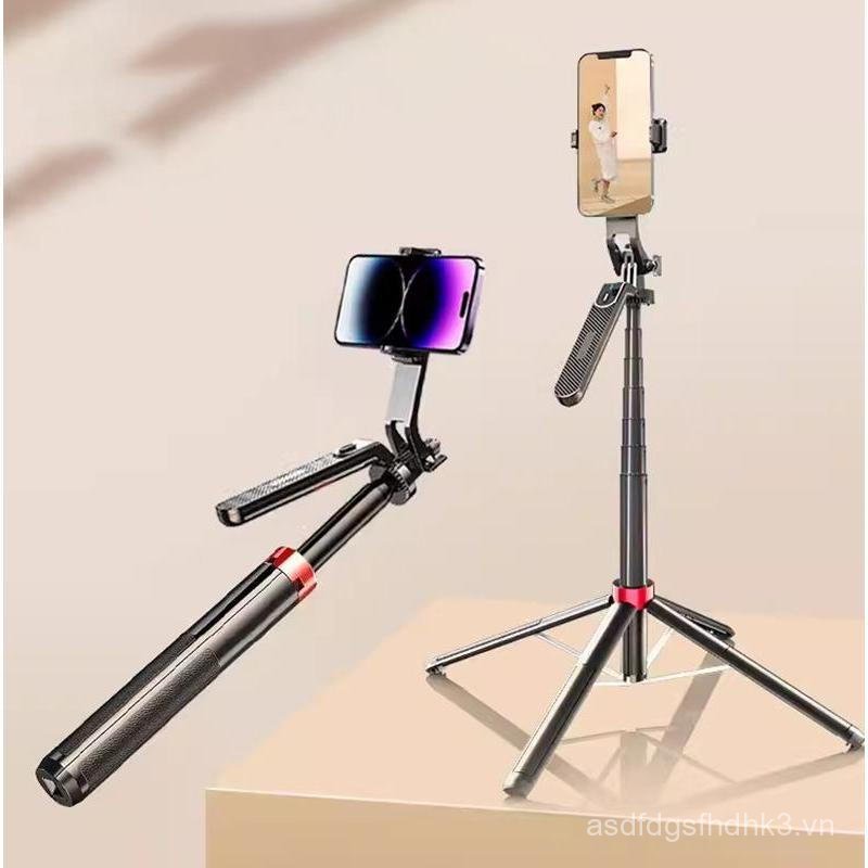 Chân máy di động có thể điều chỉnh 1,8m Chân đế phát sóng trực tiếp Camera Selfie Chân máy Bluetooth