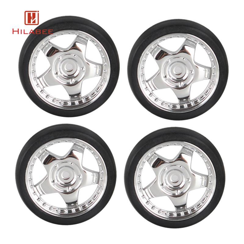 4 RC Xe Drift Lốp Thay Thế, Đường Kính 31 Mm Bánh Xe Và Lốp Bộ, Rally Drift Lốp Cho 1 / 18 RC Drift 