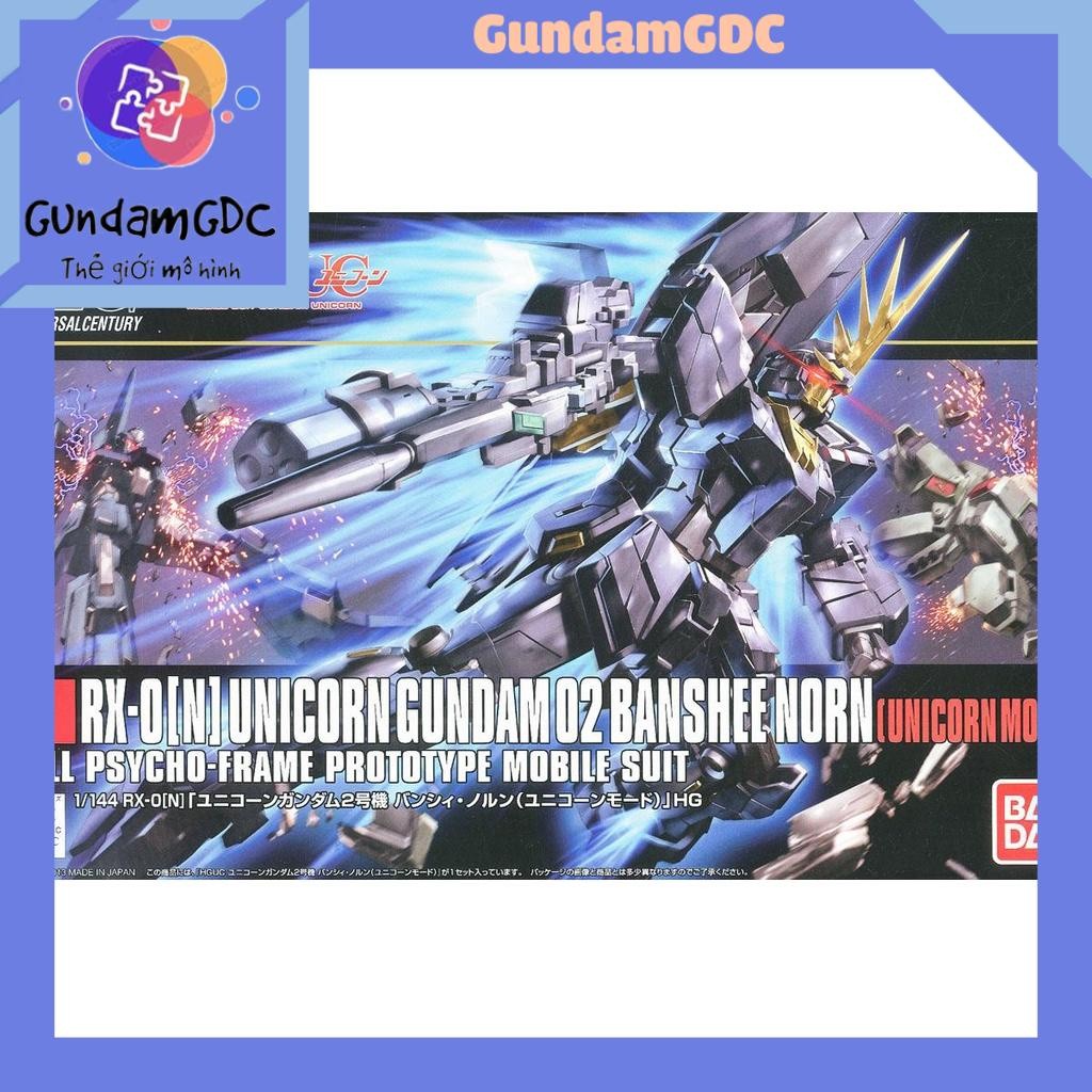 Mô Hình Lắp Ráp HGUC Gundam Unicorn RX-0 N Unicorn Gundam 02 Banshee Norn (Unicorn Mode) 153 Bandai 