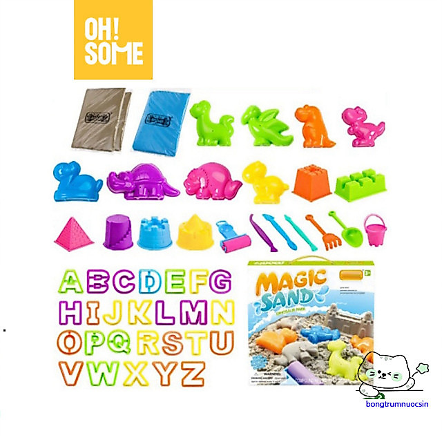 "OHSOME - Cát khủng long an toàn cho bé, kèm khuôn tạo hình thú vị"