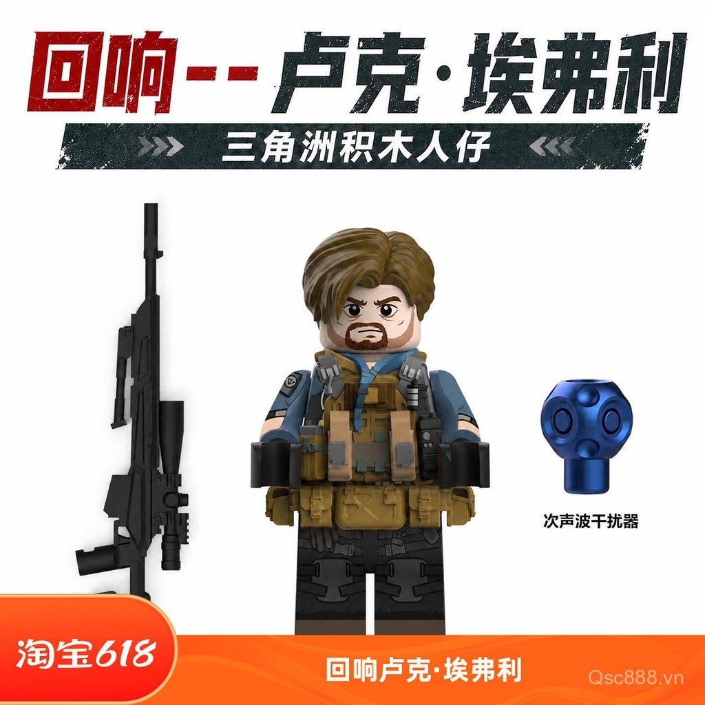 [Phong cách mới tháng 6] Khối xây dựng di động Delta Minifigures Đồ chơi ngoại vi Lắp ráp Echo Luke 