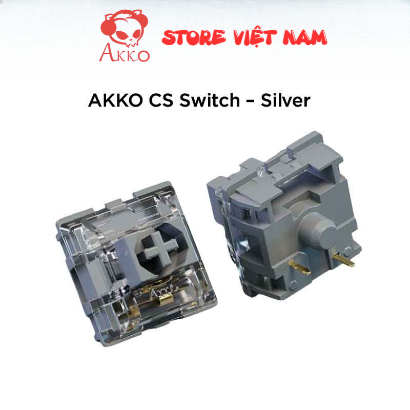 Bộ Switch bàn phím cơ Akko CS Switch - Silver / Rosewood / Dracula / Botany / Cream Yellow (45 switc