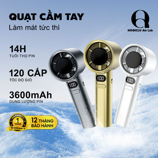  HOQICLU Quạt cầm tay mini M11 pin dung lượng 5 cấp độ gió quạt tích điện có thể gấp gọn màn 