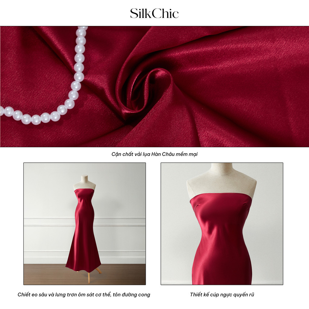 Đầm Lụa Cúp Bo Chun Form Dài Xẻ Tà Đầm Lụa Cúp Bo Chun Form Dài Xẻ Tà Dự Tiệc NV758 Váy Lụa Sang Chảnh Tôn Dáng Gợi Cảm, | BigBuy360 - bigbuy360.vn