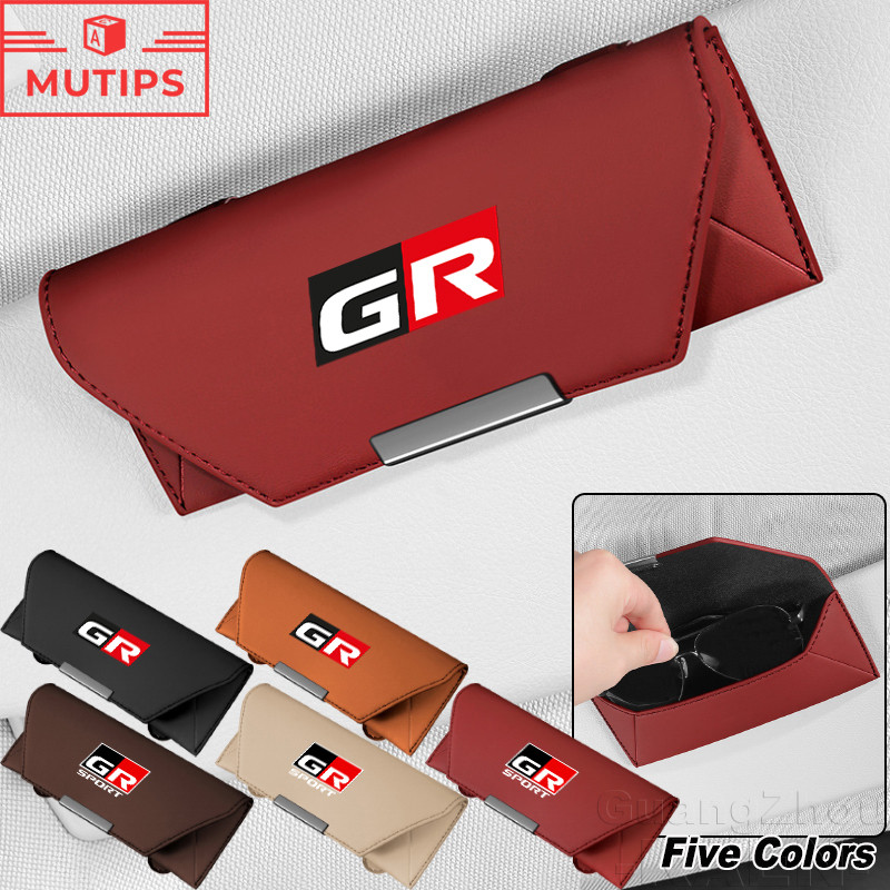 Hộp đựng kính ô tô Toyota GR Kính râm tổ chức Hộp lưu trữ Tấm che nắng ô tô Giá đỡ kính cho 86 Yaris