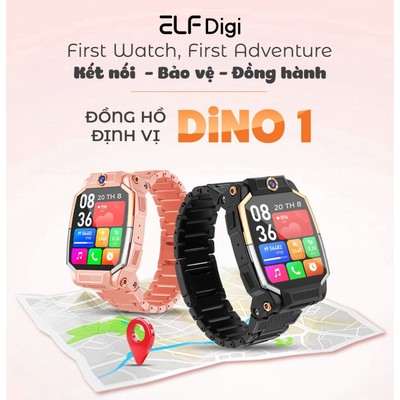 Đồng Hồ Thông Minh Trẻ Em ELF Digi DINO 1 - Định Vị GPS | Gọi Video & Nhắn Tin | Chống Nước IP67