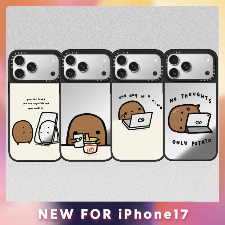 CASETY Sad Potato Club Ốp lưng Từ Tính Cho iPhone 17 Air 17Pro 16 15 14 13 12 Plus Pro Max Ốp Lưng G