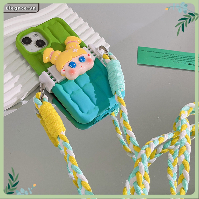 【Elevn】Dây đeo điện thoại hoạt hình thời trang dệt chéo Có thể đeo chéo dây đeo vai | BigBuy360 - bigbuy360.vn