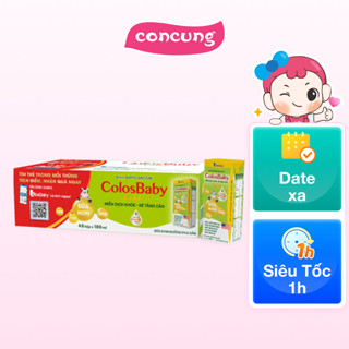 Thùng Sữa bột pha sẵn Colosbaby 180ml (lốc 4 hộp) - 12 lốc