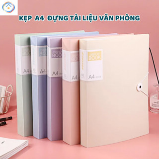  Bìa đựng hồ sơ chống nước 30-60 trang có thể đựng nhiều loại tài liệu màu dopamine 