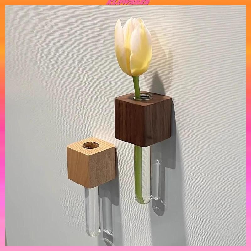 Bình Mini Nam Châm Tủ Lạnh Sắp Xếp Hoa Trang Trí Hiện Đại Ống Thử Nghiệm Nhỏ Bình Cho Tủ Tủ Đựng Đồ 