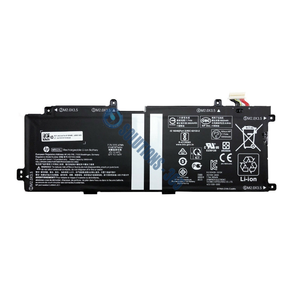 PIN (Original) HP ELITE X2 G4 TABLET 47WH MR02XL L46601-005 L45645-271 HSTNN-DB9E Battery