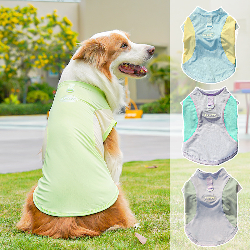 【Ready Stock】 Dog Ice Silk Spring and Summer Dog Dog Clothes Dog Clothes Cat Clothes Supplies Cool C