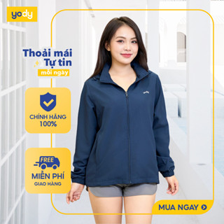  10%  Áo khoác gió nữ YODY thông minh dễ gấp gọn cản gió, chống thấm, cản bụi AKN5042