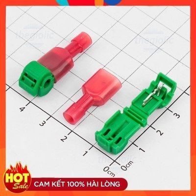 [10 Cái]- HS-T5 Khớp Nối, Cút Nối Dây Chữ T 10A, Cỡ Dây 22-16AWG ChipViet Store