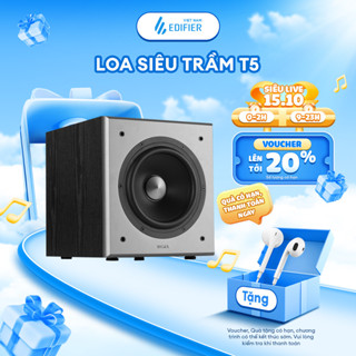 Loa Sub Siêu Trầm EDIFIER T5/T5S | Công Suất 70W | Vỏ Gỗ Chống Dội Âm | Cộng Hưởng Khoang Dưới | Bảo Hành 15 Tháng