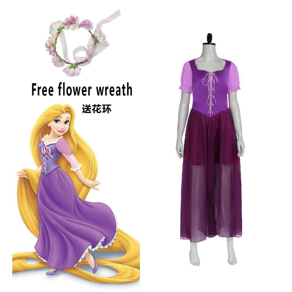 Công chúa thần kỳ Le Pei cos trang phục Halloween Rapunzel Le Pei Váy cosplay