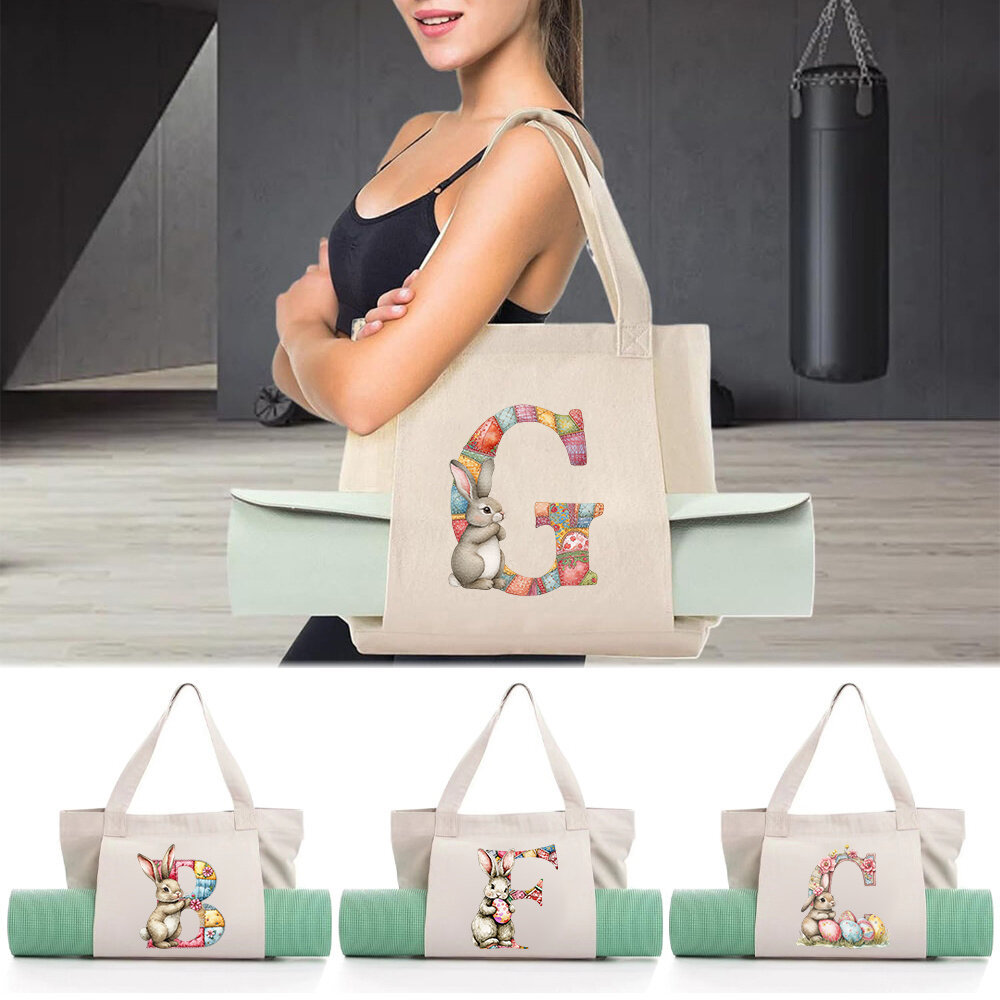 Túi vải bố tập yoga Canvas Yoga Bag Yoga mat storage Carry Yoga Mat & Accessories Gym Workout Bag  E
