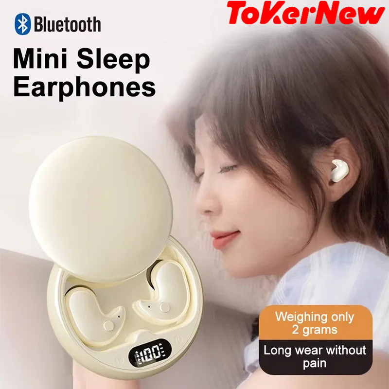 Y36 Bluetooth 5.3 Wireless Headphones TWS In-Ear Invisible Sleep Earbuds With Mic Noise Cancelling E