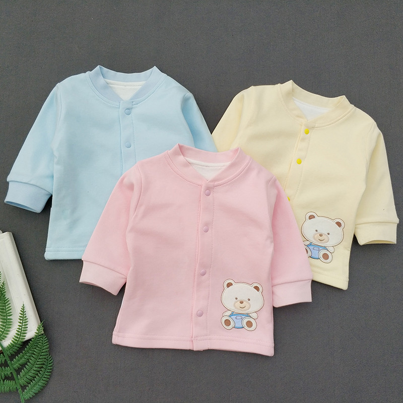 Áo khoác Cotton nguyên chất loại A Áo khoác trẻ em nam nữ Cardigan loại A 0-3 tuổi 720